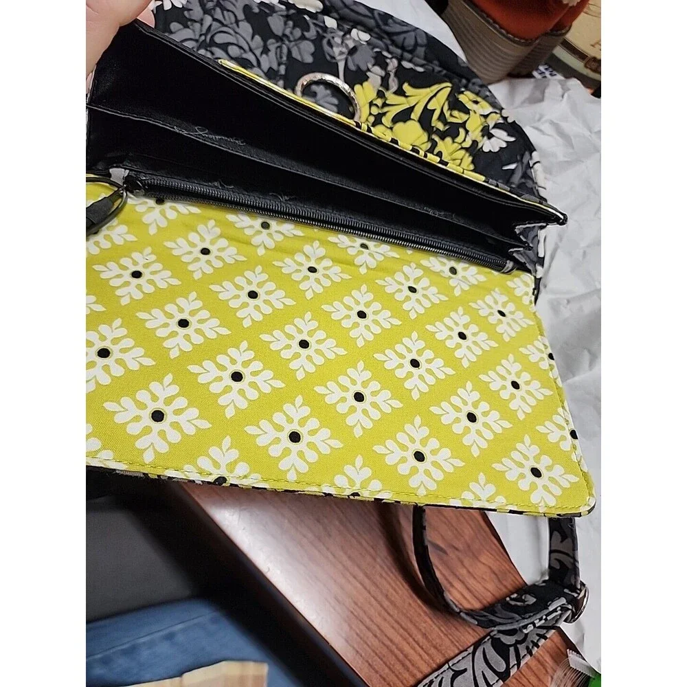 Vera Bradley Saddle Up Bag/ Purse Baroque And Matching Wallet